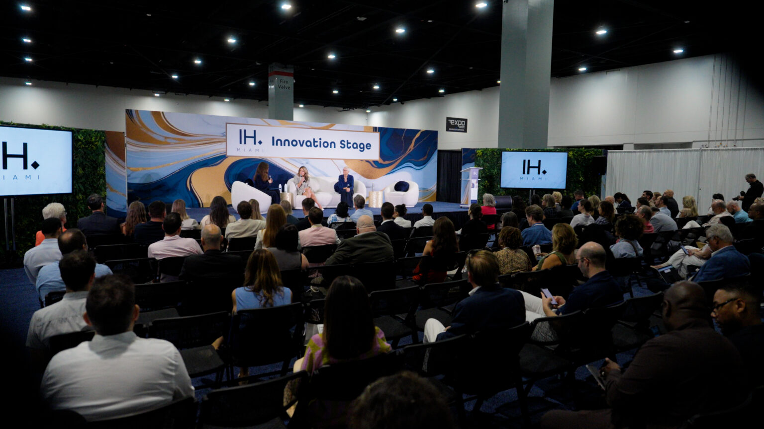 Panel session on the Innovation Stage at the Miami Beach Convention Center